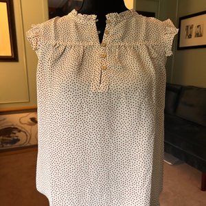 LOFT outlet dotted blouse XS